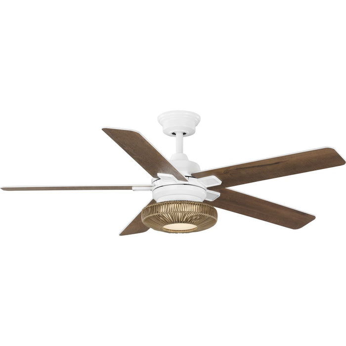 Progress Lighting Schaal Collection 52 Inch 5-Blade Ceiling Fan Satin White (P250101-028-30)