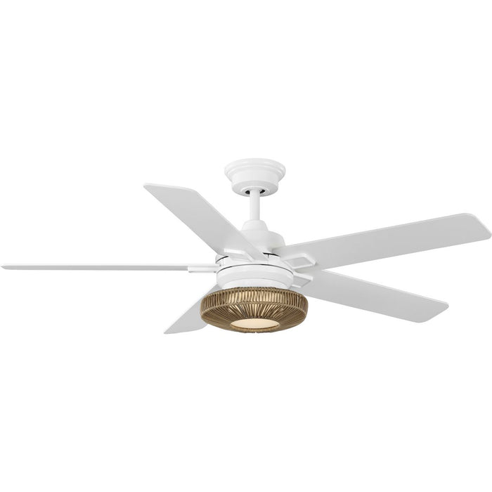 Progress Lighting Schaal Collection 52 Inch 5-Blade Ceiling Fan Satin White (P250101-028-30)