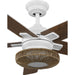 Progress Lighting Schaal Collection 52 Inch 5-Blade Ceiling Fan Satin White (P250101-028-30)