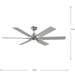Progress Lighting Dallam Collection 60 Inch 6-Blade Ceiling Fan Brushed Nickel (P250103-009-CS)