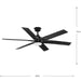 Progress Lighting Dallam Collection 60 Inch 6-Blade Ceiling Fan Matte Black (P250103-31M-CS)