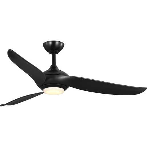 Progress Lighting Conte Collection 3-Blade 52 Inch Ceiling Fan Matte Black (P250105-31M-30)