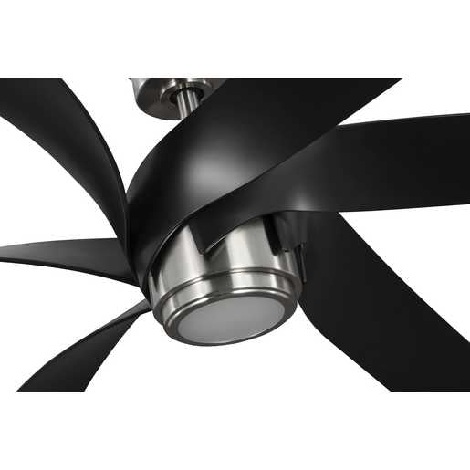 Progress Lighting Insigna Collection 6-Blade 72 Inch LED Ceiling Fan Brushed Nickel (P250108-009-30)