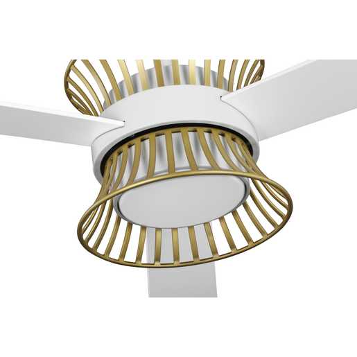 Progress Lighting Bisbee Collection 3-Blade 55 Inch Ceiling Fan Satin White (P250110-028-30)