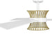 Progress Lighting Bisbee Collection 3-Blade 55 Inch Ceiling Fan Satin White (P250110-028-30)