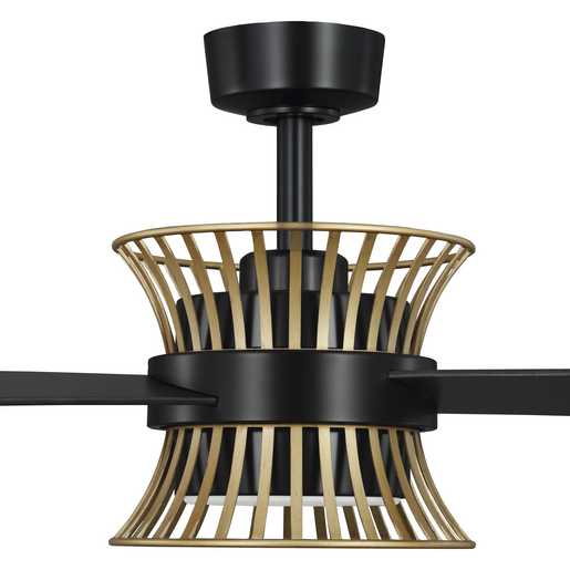 Progress Lighting Bisbee Collection 3-Blade 55 Inch Ceiling Fan Matte Black (P250110-31M-30)