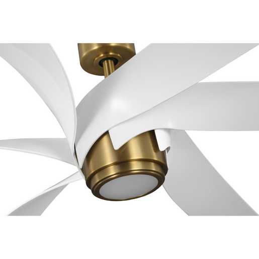 Progress Lighting Insigna Collection 6-Blade 72 Inch LED Ceiling Fan Vintage Brass (P250113-163-30)