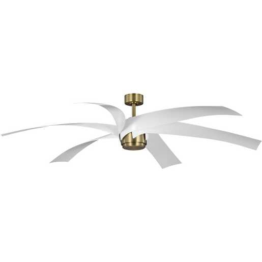 Progress Lighting Insigna Collection 6-Blade 72 Inch LED Ceiling Fan Vintage Brass (P250113-163-30)