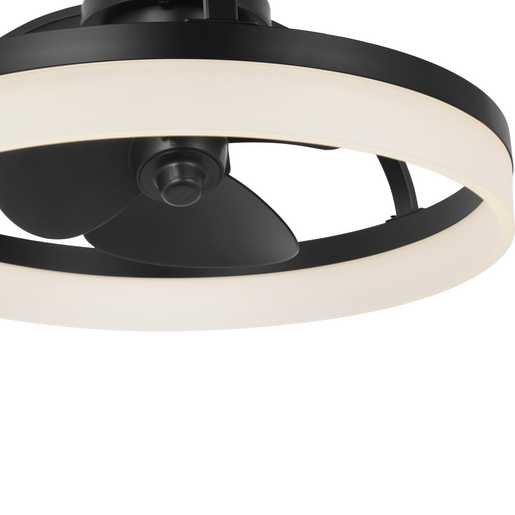 Progress Lighting Shear Collection Ceiling Fan Matte Black (P250115-31M-30)