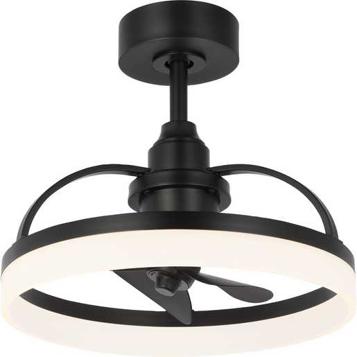 Progress Lighting Shear Collection Ceiling Fan Matte Black (P250115-31M-30)