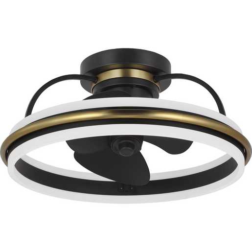 Progress Lighting Burnett Collection Ceiling Fan Matte Black (P250116-31M-30)