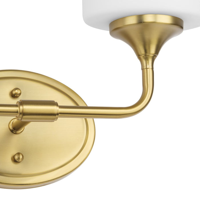 Progress Lighting Lynzie Collection Two-Light Bath And Vanity Fixture Brushed Gold (P2802-191)