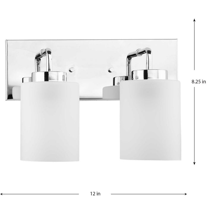 Progress Lighting Merry Collection Two-Light Bath And Vanity Fixture Polished Chrome (P300328-015)