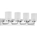 Progress Lighting Merry Collection Four-Light Bath And Vanity Fixture Polished Chrome (P300330-015)