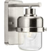 Progress Lighting Beckner Collection One-Light Bath And Vanity Fixture Brushed Nickel (P300422-009)