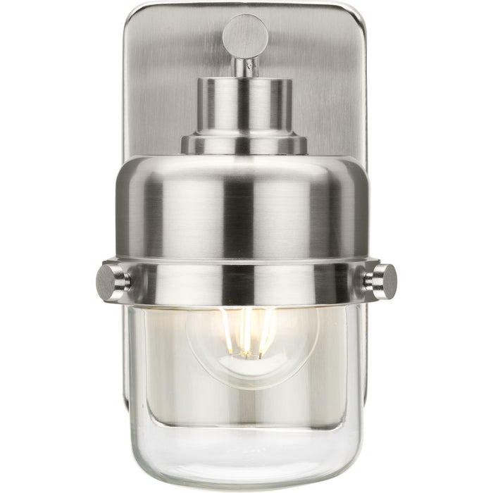 Progress Lighting Beckner Collection One-Light Bath And Vanity Fixture Brushed Nickel (P300422-009)