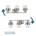 Progress Lighting Beckner Collection Three-Light Bath And Vanity Fixture Brushed Nickel (P300424-009)