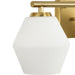 Progress Lighting Copeland Collection Three-Light Bath And Vanity Fixture Brushed Gold (P300432-191)