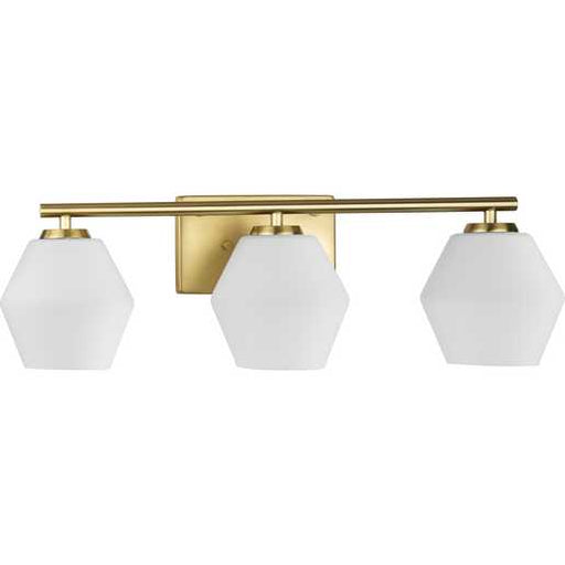 Progress Lighting Copeland Collection Three-Light Bath And Vanity Fixture Brushed Gold (P300432-191)