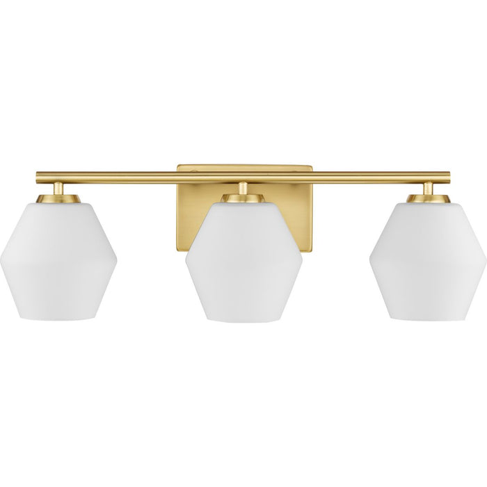 Progress Lighting Copeland Collection Three-Light Bath And Vanity Fixture Brushed Gold (P300432-191)