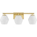 Progress Lighting Copeland Collection Three-Light Bath And Vanity Fixture Brushed Gold (P300432-191)