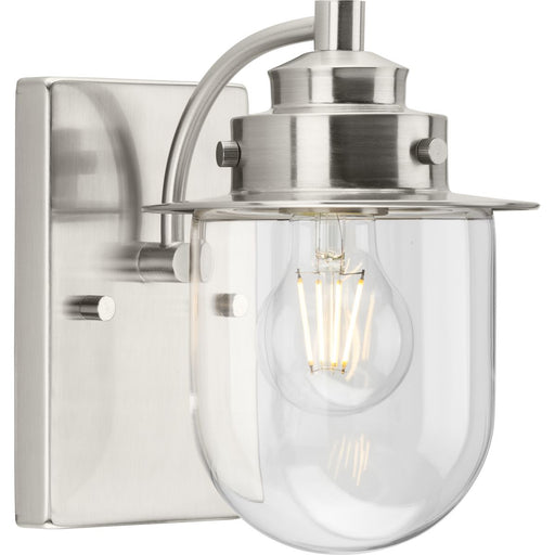 Progress Lighting Northlake Collection One-Light Bath And Vanity Fixture Brushed Nickel (P300434-009)