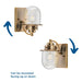 Progress Lighting Northlake Collection One-Light Bath And Vanity Fixture Vintage Brass (P300434-163)