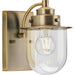 Progress Lighting Northlake Collection One-Light Bath And Vanity Fixture Vintage Brass (P300434-163)