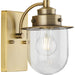 Progress Lighting Northlake Collection One-Light Bath And Vanity Fixture Vintage Brass (P300434-163)