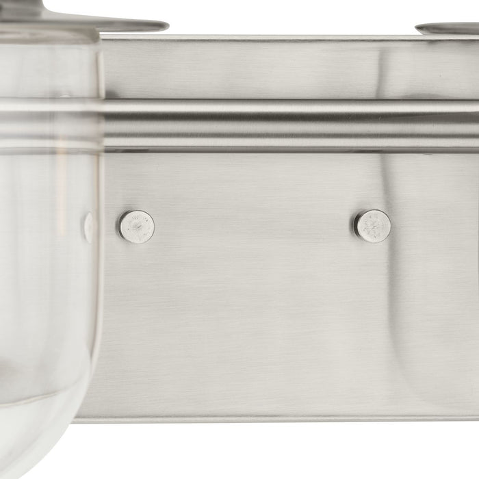 Progress Lighting Northlake Collection Two-Light Bath And Vanity Fixture Brushed Nickel (P300435-009)