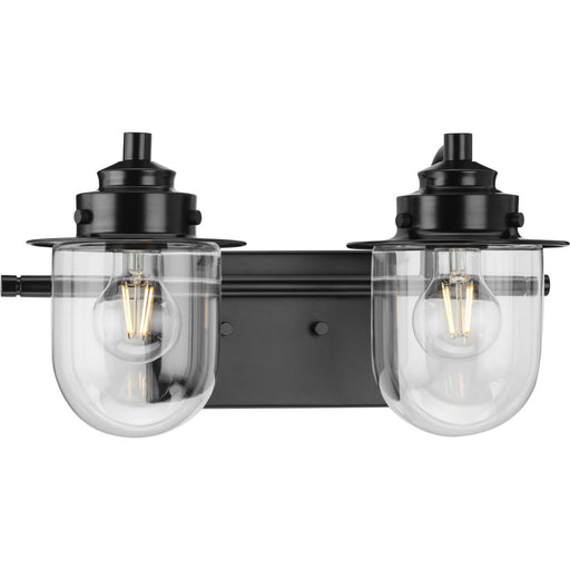 Progress Lighting Northlake Collection Two-Light Bath And Vanity Fixture Matte Black (P300435-31M)