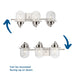 Progress Lighting Northlake Collection Three-Light Bath And Vanity Fixture Brushed Nickel (P300436-009)