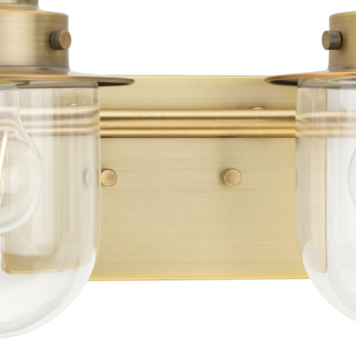 Progress Lighting Northlake Collection Four-Light Bath And Vanity Fixture Vintage Brass (P300437-163)