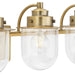 Progress Lighting Northlake Collection Four-Light Bath And Vanity Fixture Vintage Brass (P300437-163)