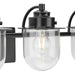 Progress Lighting Northlake Collection Four-Light Bath And Vanity Fixture Matte Black (P300437-31M)