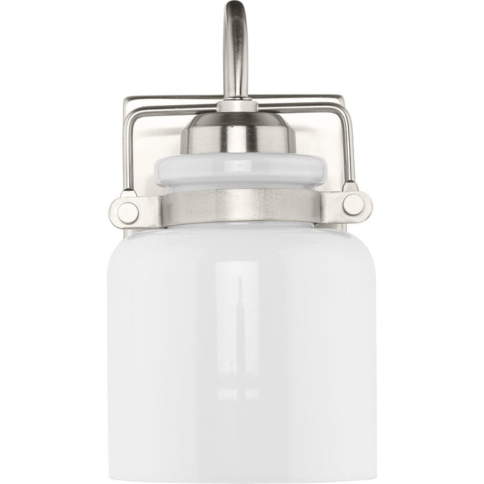 Progress Lighting Fessler Collection One-Light Bath And Vanity Fixture Brushed Nickel (P300438-009)