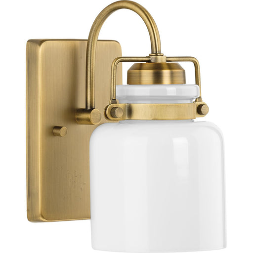 Progress Lighting Fessler Collection One-Light Bath And Vanity Fixture Vintage Brass (P300438-163)