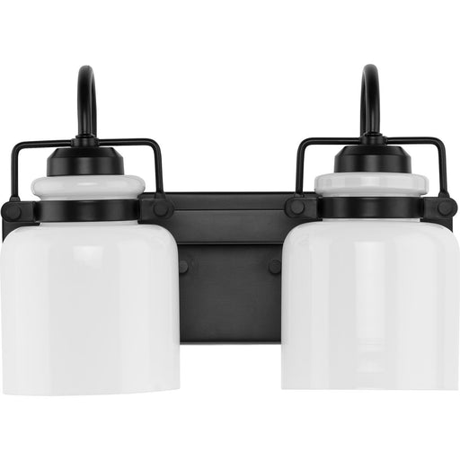 Progress Lighting Fessler Collection Two-Light Bath And Vanity Fixture Matte Black (P300439-31M)