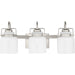 Progress Lighting Fessler Collection Three-Light Bath And Vanity Fixture Brushed Nickel (P300440-009)