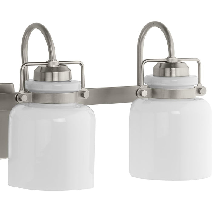 Progress Lighting Fessler Collection Four-Light Bath And Vanity Fixture Brushed Nickel (P300441-009)