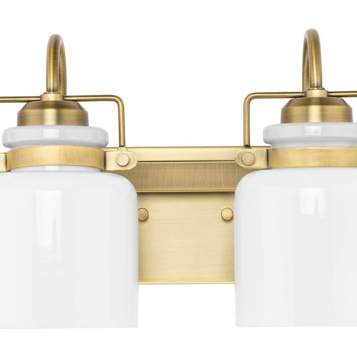 Progress Lighting Fessler Collection Four-Light Bath And Vanity Fixture Vintage Brass (P300441-163)