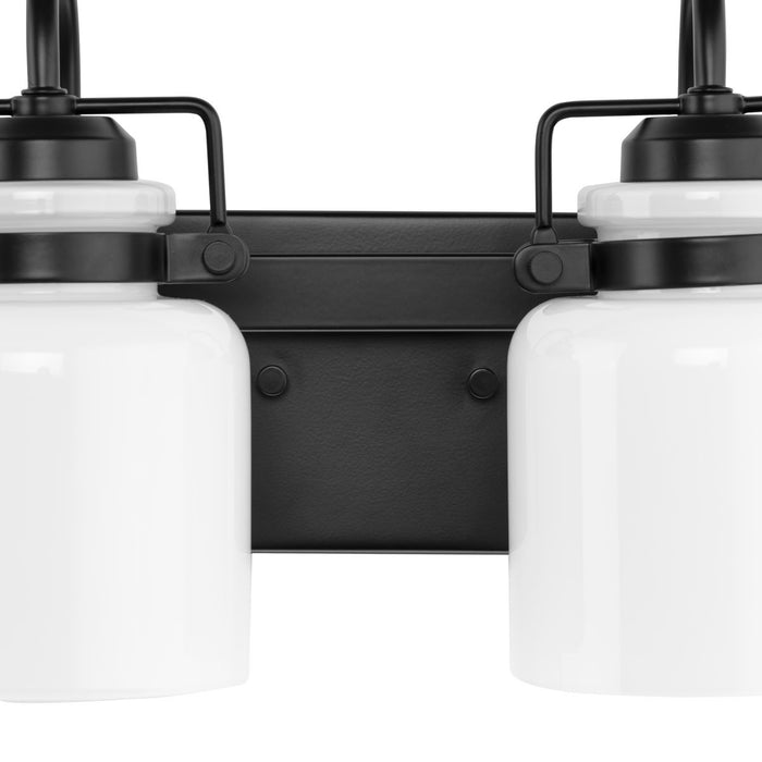 Progress Lighting Fessler Collection Four-Light Bath And Vanity Fixture Matte Black (P300441-31M)