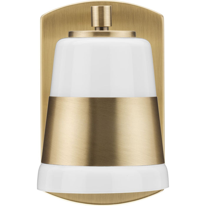 Progress Lighting Haven Collection One-Light Bath And Vanity Fixture Vintage Brass (P300442-163)