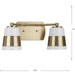 Progress Lighting Haven Collection Two-Light Bath And Vanity Fixture Vintage Brass (P300443-163)