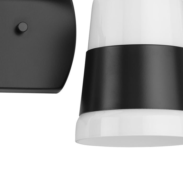 Progress Lighting Haven Collection Two-Light Bath And Vanity Fixture Matte Black (P300443-31M)