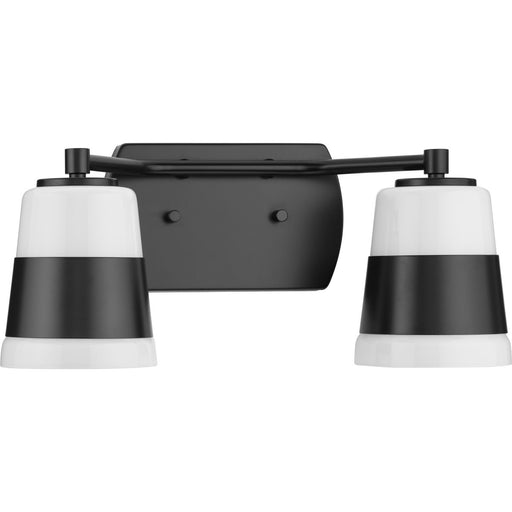 Progress Lighting Haven Collection Two-Light Bath And Vanity Fixture Matte Black (P300443-31M)