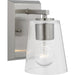 Progress Lighting Vertex Collection One-Light Bath And Vanity Fixture Brushed Nickel (P300457-009)