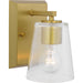 Progress Lighting Vertex Collection One-Light Bath And Vanity Fixture Brushed Gold (P300457-191)