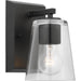 Progress Lighting Vertex Collection One-Light Bath And Vanity Fixture Matte Black (P300457-31M)