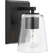 Progress Lighting Vertex Collection One-Light Bath And Vanity Fixture Matte Black (P300457-31M)